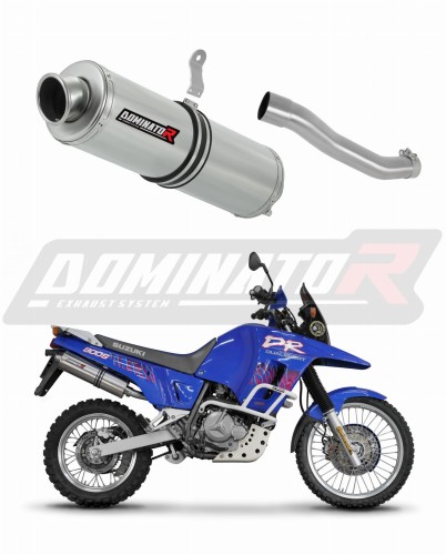 Auspuff Schalldämpfer DOMINATOR rund passend für Suzuki DR 800 S / BIG RIGHT SIDE
