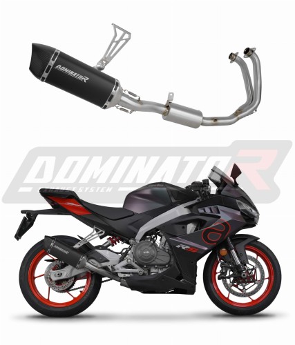 komplette Auspuffanlage mit Schalldämpfer DOMINATOR Full System HP6 schwarz passend für Aprilia RS 457 2024  2026