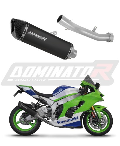 wydech tłumik DOMINATOR HP6 CZARNY pasujący do motocykla Kawasaki ZX10R / RR 2021 - 2025 5