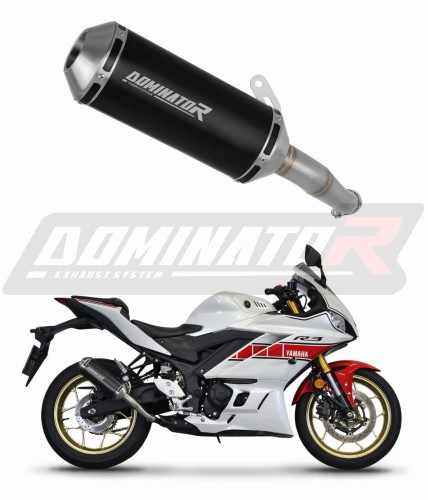 wydech tłumik DOMINATOR OV G2 CZARNY pasujący do motocykla Yamaha YZF-R3 2019 - 2024 2
