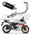 komplette Auspuffanlage mit Schalldämpfer DOMINATOR Full System OV G2 schwarz passend für Yamaha YZFR3 2019  2024 2