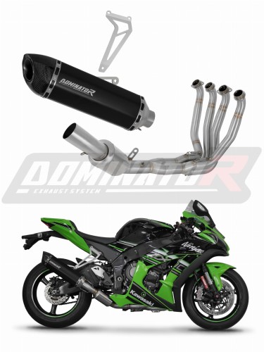 komplette Auspuffanlage mit Schalldämpfer DOMINATOR Full System HP5 schwarz passend für Kawasaki ZX10R 2016  2020