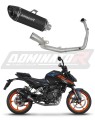 komplette Auspuffanlage mit Schalldämpfer DOMINATOR Full System HP8 schwarz passend für KTM 125 Duke 2024