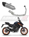 kompletny układ wydechowy z tłumikiem DOMINATOR Full System Tytanowy HP8 pasujący do motocykla KTM 125 Duke 2024
