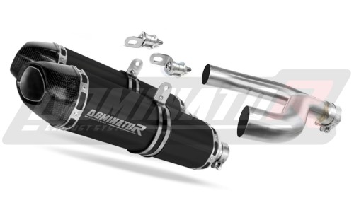 SL 750 Shiver Exhaust Aprilia Muffler Auspuff Sportauspuff Silencer Echappement Silencieux Scarico Scarichi Escape Carbon Tip HP1 BLACK 2007 - 2016 Dominator x