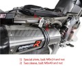 Auspuff Schalldämpfer DOMINATOR HP1 schwarz passend für Aprilia SHIVER 900 2017  2019 4