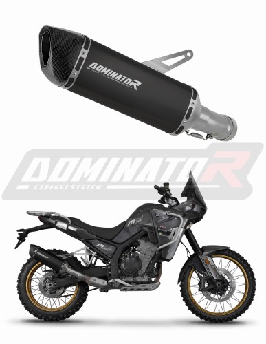Auspuff Schalldämpfer DOMINATOR HP6 schwarz passend für Kove 800 X Pro Adventure 2023  2026