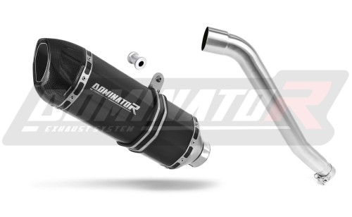 Auspuff Schalldämpfer DOMINATOR HP1 schwarz passend für Honda XL 600 V TRANSALP 1987  2000