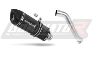 Honda XL 650 V TRANSALP 2001 - 2007 Schalldämpfer Auspuff HP1 BLACK + dB killer