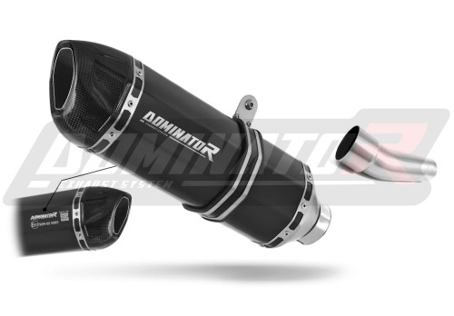 wydech tłumik DOMINATOR Homologowany HP1 CZARNY pasujący do motocykla Kawasaki ZX6R 636 2009 - 2016