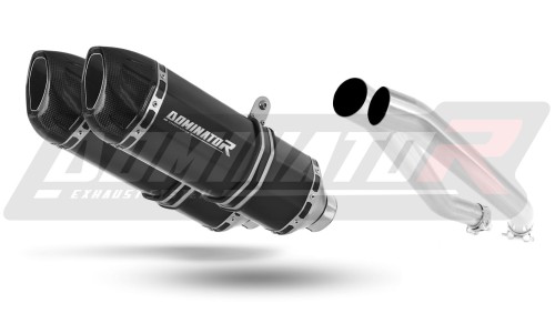 Z1000 EXHAUST Kawasaki Muffler Auspuff Sportauspuff Silencer Echappement Silencieux Scarico Scarichi Escape Wydech Tłumik Carbon Tip HP1 BLACK 2003 - 2006 Dominator  x