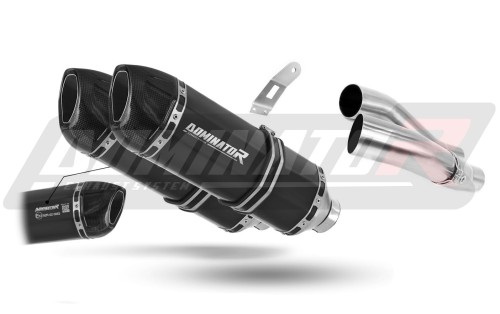 Kawasaki Z1000 SX 2017 - 2020 Motorcycle EU Approved Street Legal Muffler Auspuff Sportauspuff Silencer Echappement Silencieux Scarico Scarichi Escape Wydech Tłumik HP1 BLACK Dominator Exhaust System x