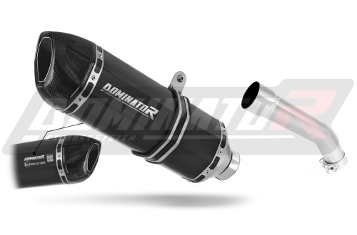 Auspuff Schalldämpfer DOMINATOR homologiert HP1 schwarz passend für Kawasaki ZX10R 2004  2005