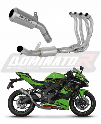 komplette Auspuffanlage mit Schalldämpfer DOMINATOR Full System GPS passend für Kawasaki ZX4R / RR 2023  2024