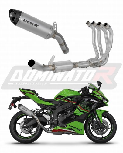 komplette Auspuffanlage mit Schalldämpfer DOMINATOR Full System Titan HP8 passend für Kawasaki ZX4R / RR 2023  2024 5