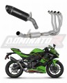 komplette Auspuffanlage mit Schalldämpfer DOMINATOR Full System HP8 schwarz passend für Kawasaki ZX4R / RR 2023  2024
