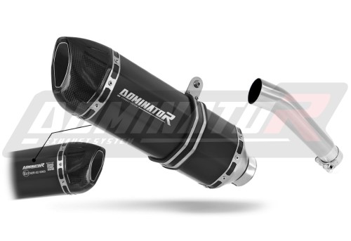 Auspuff Schalldämpfer DOMINATOR homologiert HP1 schwarz passend für Yamaha FZS FAZER 600 1998  2003