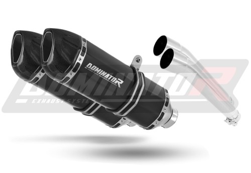 TDM 900 EXHAUST Yamaha Muffler Auspuff Sportauspuff Silencer Echappement Silencieux Scarico Scarichi Escape Wydech Tłumik Carbon Tip HP1 BLACK 2002 - 2009 DOMINATOR  x