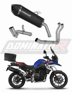 BMW F800GS 2024 Full Exhaust System Collector Silencer HP7 BLACK + dB killer