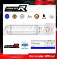 Aprilia Pegaso 650 Strada 2005 - 2006 EXHAUST Muffler Auspuff Sportauspuff Silencer Echappement Silencieux Scarico Scarichi Escape Wydech Tłumik HP1 BLACK Dominator Exhaust System 1