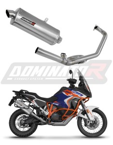 KTM 1290 Super Adventure 2021 - 2024 Full Exhaust System Collector Silencer P7 + dB killer medium
