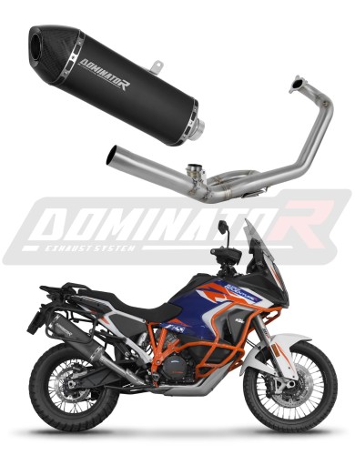 komplette Auspuffanlage mit Schalldämpfer DOMINATOR Full System HP7 schwarz passend für KTM 1290 Super Adventure 2021  2024