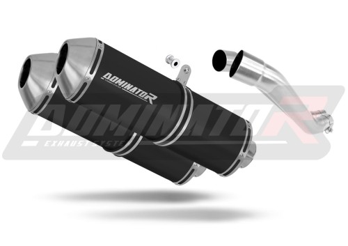 Auspuff Schalldämpfer DOMINATOR OVR schwarz passend für Yamaha BT 1100 BULLDOG 2001  2007