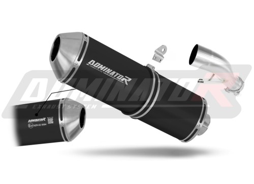 Auspuff Schalldämpfer DOMINATOR homologiert OVR schwarz passend für Yamaha FZ1 FAZER 1000 2006  2015