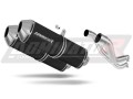 Auspuff Schalldämpfer DOMINATOR OVR schwarz passend für Aprilia Pegaso 650 Strada 2005  2006