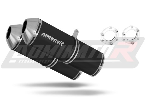 Auspuff Schalldämpfer DOMINATOR OVR schwarz passend für Suzuki GSXR 1300 Hayabusa 1999  2007