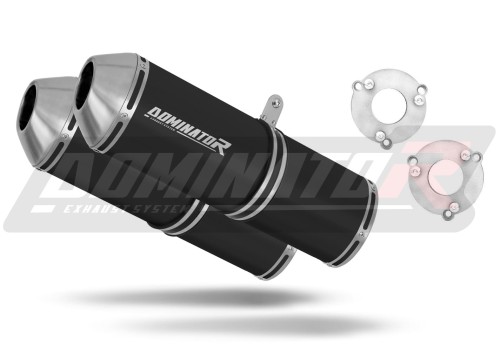 Auspuff Schalldämpfer DOMINATOR OVR schwarz passend für Suzuki GSXR 1000 K7 K8 2007  2008