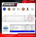 Auspuff Schalldämpfer DOMINATOR OVR schwarz passend für Suzuki DL 1000 V Strom 2002  2011 2