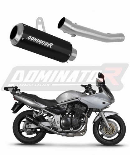 Auspuff Schalldämpfer DOMINATOR GP schwarz passend für Suzuki GSF BANDIT 1200 2001  2005