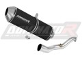 Auspuff Schalldämpfer DOMINATOR OVR schwarz passend für Suzuki BURGMAN 400 2007  2016