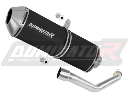 Auspuff Schalldämpfer DOMINATOR OVR schwarz passend für Suzuki BURGMAN 400 2003  2006
