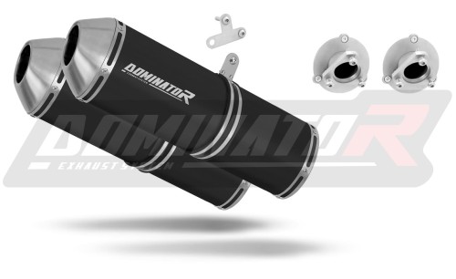 Auspuff Schalldämpfer DOMINATOR OVR schwarz passend für KTM 690 SM SUPERMOTO