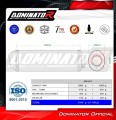 Auspuff Schalldämpfer DOMINATOR homologiert OVR schwarz passend für Kawasaki Z1000 2003  2006 2