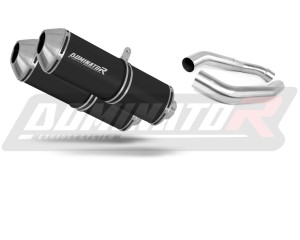 Honda VTR 1000F Firestorm 2002 - 2006 Schalldämpfer Auspuff OVR BLACK + dB killer