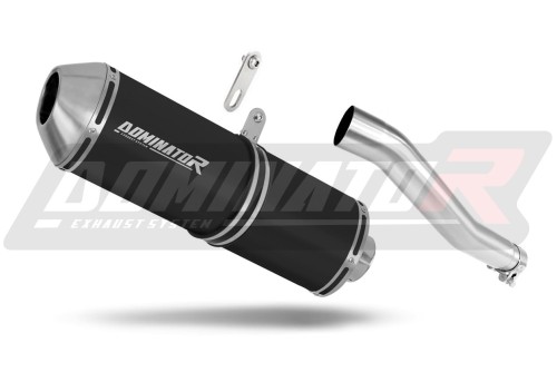 Auspuff Schalldämpfer DOMINATOR OVR schwarz passend für Honda XRV 750 AFRICA TWIN RD07 1993  1995