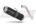 Auspuff Schalldämpfer DOMINATOR OVR schwarz passend für Honda XL 650 V TRANSALP 2001  2007