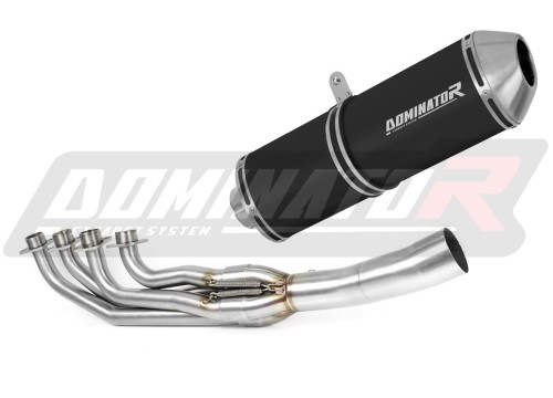 komplette Auspuffanlage mit Schalldämpfer DOMINATOR Full System OVR schwarz passend für BMW K1200RS 1997  2000