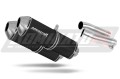Auspuff Schalldämpfer DOMINATOR OVR schwarz passend für Aprilia Tuono 1000 R 2006  2010