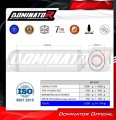 Auspuff Schalldämpfer DOMINATOR OVR schwarz passend für Aprilia Pegaso 650 1997  2000 2