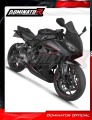 komplette Auspuffanlage mit Schalldämpfer DOMINATOR Full System HP8 schwarz passend für Honda CB 650 R / EClutch 2024  2025 3
