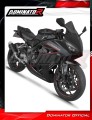 komplette Auspuffanlage mit Schalldämpfer DOMINATOR Full System S6 schwarz passend für Honda CB 650 R / EClutch 2024  2025 3