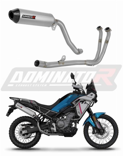CF MOTO 450 MT 2024 Collector Manifold Full Exhaust System Muffler Auspuff Sportauspuff Silencer Echappement Silencieux Scarico Scarichi Escape Wydech Tłumik MX2 Dominator Exhaust System x