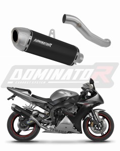 Yamaha YZF R1 1000 RN09 2002 - 2003 Schalldämpfer Auspuff S6 BLACK + dB killer