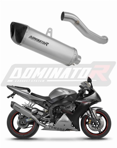 Auspuff Schalldämpfer DOMINATOR Titan HP6 passend für Yamaha YZF R1 1000 RN09 2002  2003