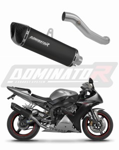 Yamaha YZF R1 1000 RN09 2002 - 2003 Schalldämpfer Auspuff HP6 BLACK + dB killer