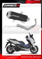 komplette Auspuffanlage mit Schalldämpfer DOMINATOR Full System OV G2 schwarz passend für Honda NSS 125 FORZA 2017  2020 2